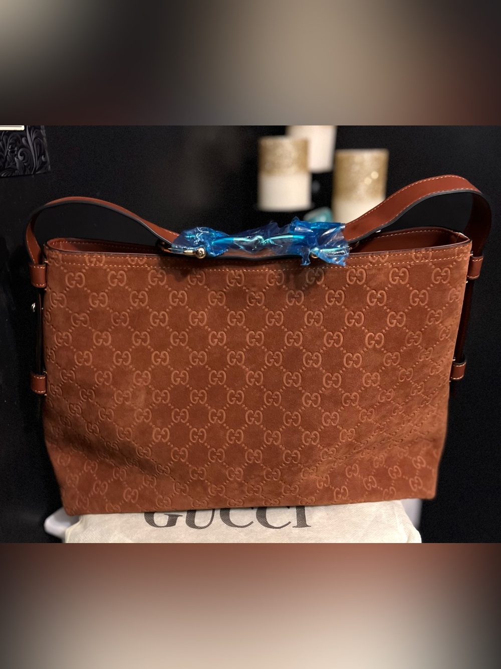 Luxury fashion GORGEOUS Brown Suede Tote-NWOT